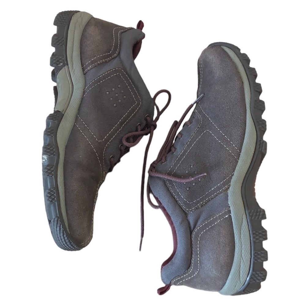 BASS Shoe Women's Size 8 W Brown Mcnally Hiking Leather Sneaker Bowling Style